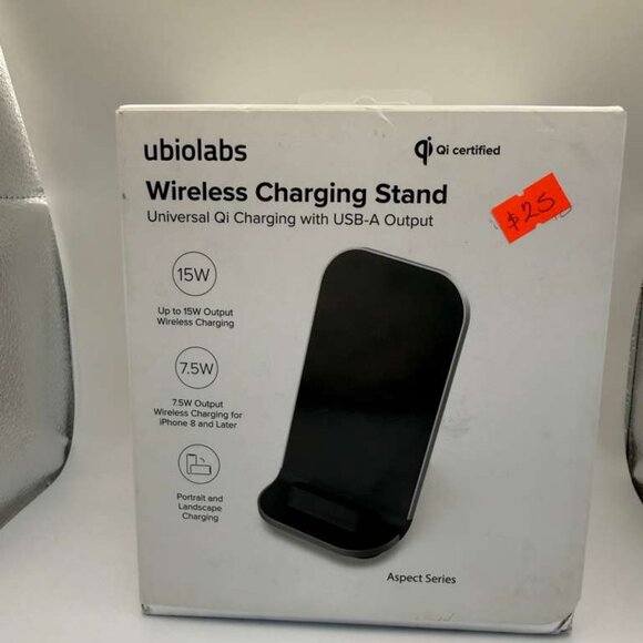 Ubiolabs Wireless Charging Stand 10W Fast Charger for iPhone & Android Qi Device - Picture 1 of 3